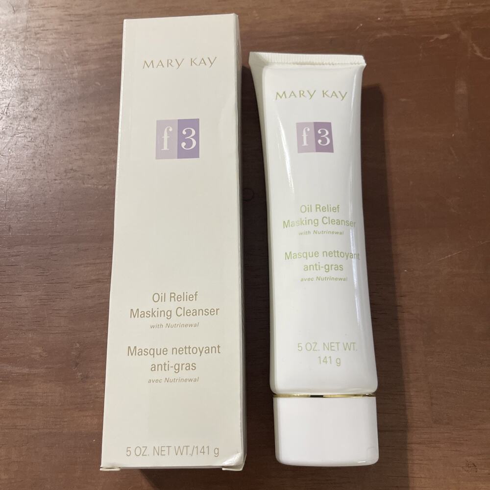 Mary Kay F3 Oil Relief Masking Cleanser w/ Nutrinewal 5oz Old Stock 2915 NOS